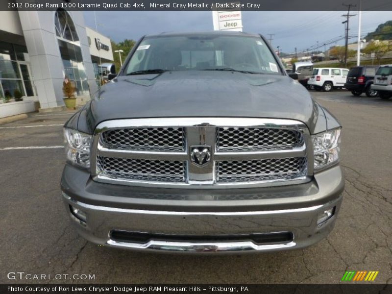 Mineral Gray Metallic / Dark Slate Gray 2012 Dodge Ram 1500 Laramie Quad Cab 4x4