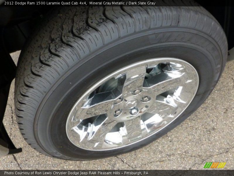 Mineral Gray Metallic / Dark Slate Gray 2012 Dodge Ram 1500 Laramie Quad Cab 4x4