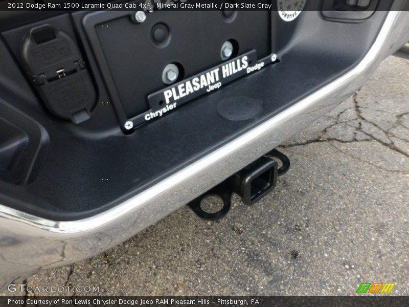 Mineral Gray Metallic / Dark Slate Gray 2012 Dodge Ram 1500 Laramie Quad Cab 4x4