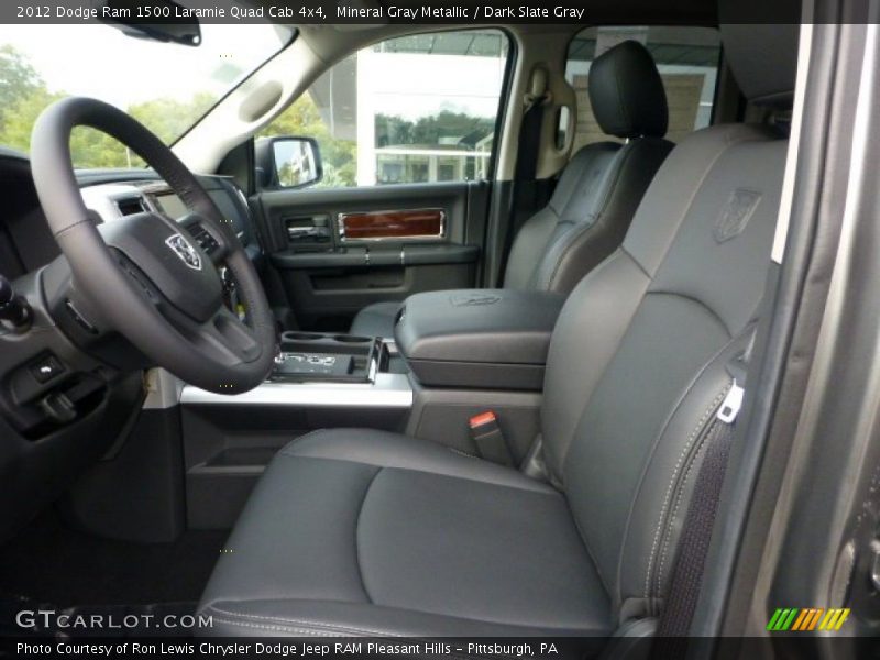  2012 Ram 1500 Laramie Quad Cab 4x4 Dark Slate Gray Interior