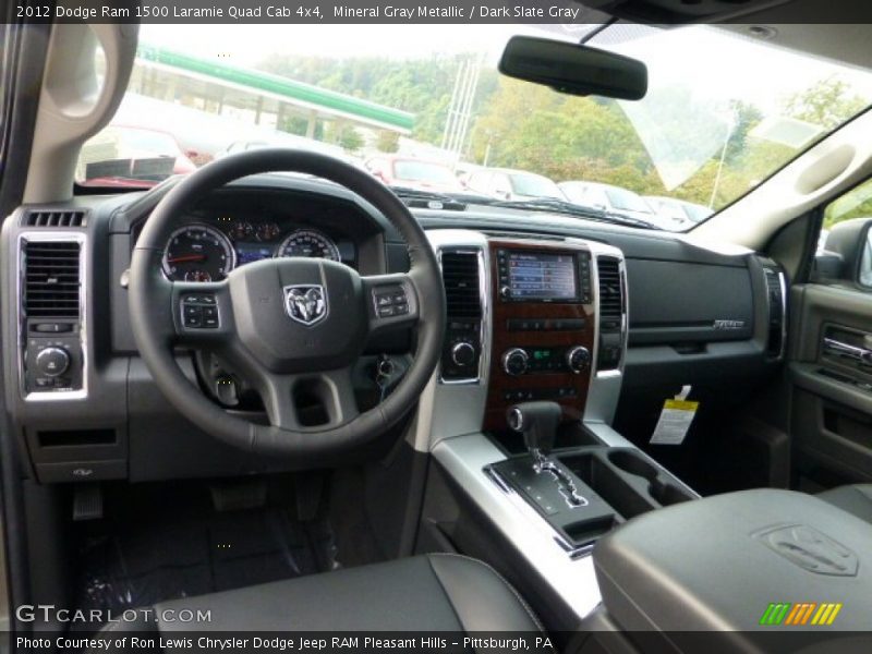 Dark Slate Gray Interior - 2012 Ram 1500 Laramie Quad Cab 4x4 