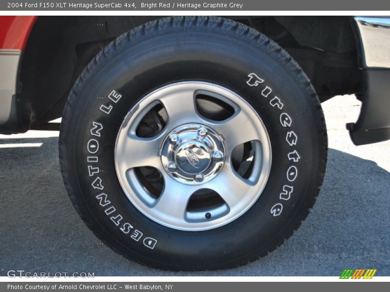 Bright Red / Heritage Graphite Grey 2004 Ford F150 XLT Heritage SuperCab 4x4
