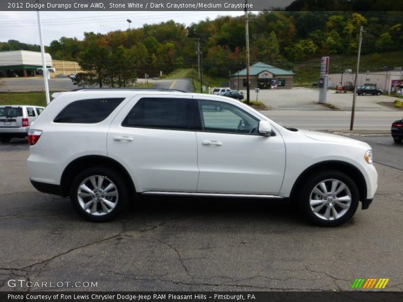 Stone White / Dark Graystone/Medium Graystone 2012 Dodge Durango Crew AWD