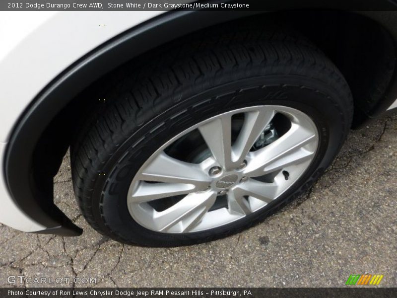 Stone White / Dark Graystone/Medium Graystone 2012 Dodge Durango Crew AWD