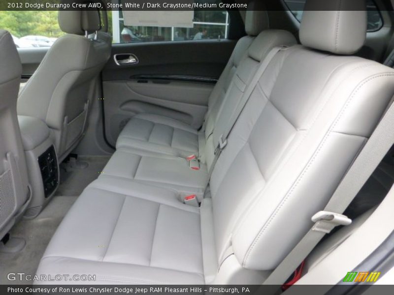 Stone White / Dark Graystone/Medium Graystone 2012 Dodge Durango Crew AWD