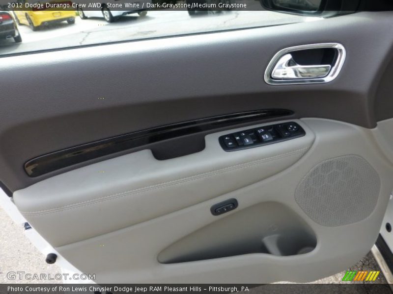 Stone White / Dark Graystone/Medium Graystone 2012 Dodge Durango Crew AWD