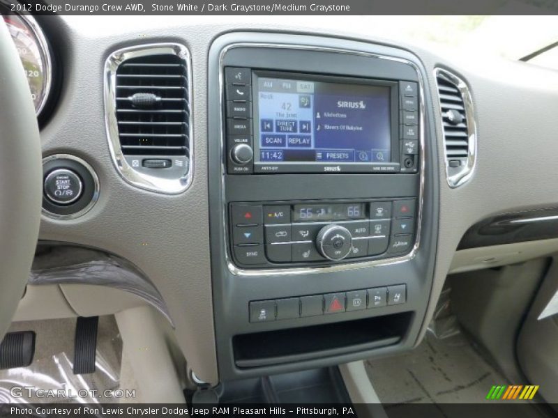 Stone White / Dark Graystone/Medium Graystone 2012 Dodge Durango Crew AWD