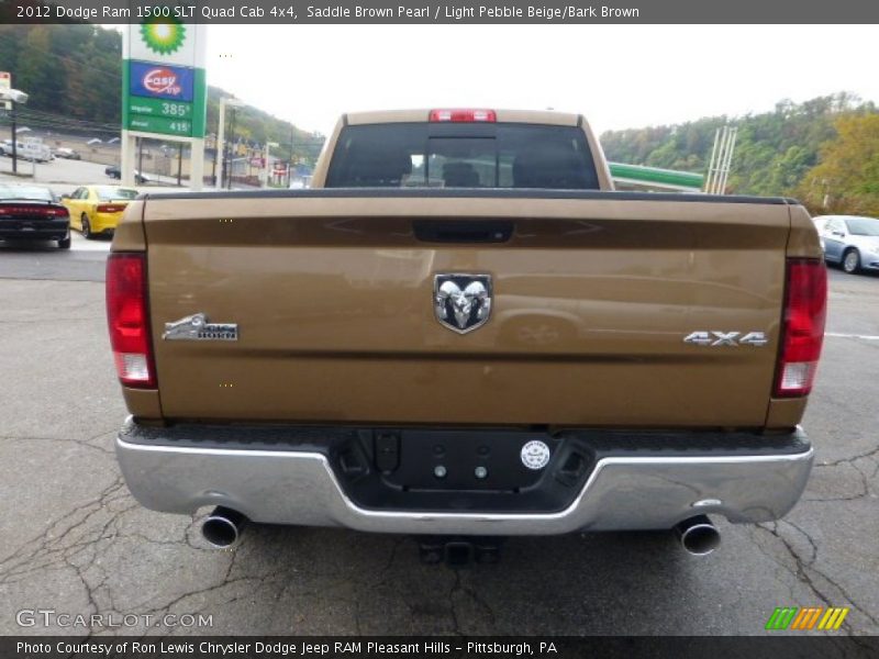 Saddle Brown Pearl / Light Pebble Beige/Bark Brown 2012 Dodge Ram 1500 SLT Quad Cab 4x4
