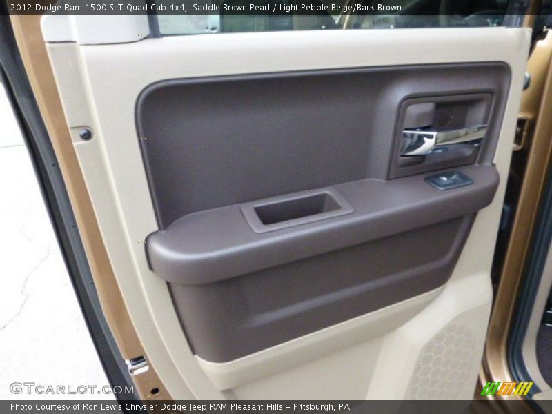 Saddle Brown Pearl / Light Pebble Beige/Bark Brown 2012 Dodge Ram 1500 SLT Quad Cab 4x4