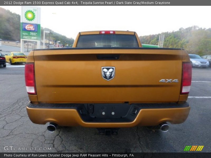 Tequila Sunrise Pearl / Dark Slate Gray/Medium Graystone 2012 Dodge Ram 1500 Express Quad Cab 4x4