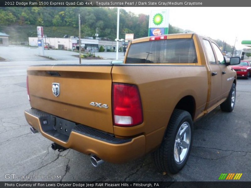 Tequila Sunrise Pearl / Dark Slate Gray/Medium Graystone 2012 Dodge Ram 1500 Express Quad Cab 4x4