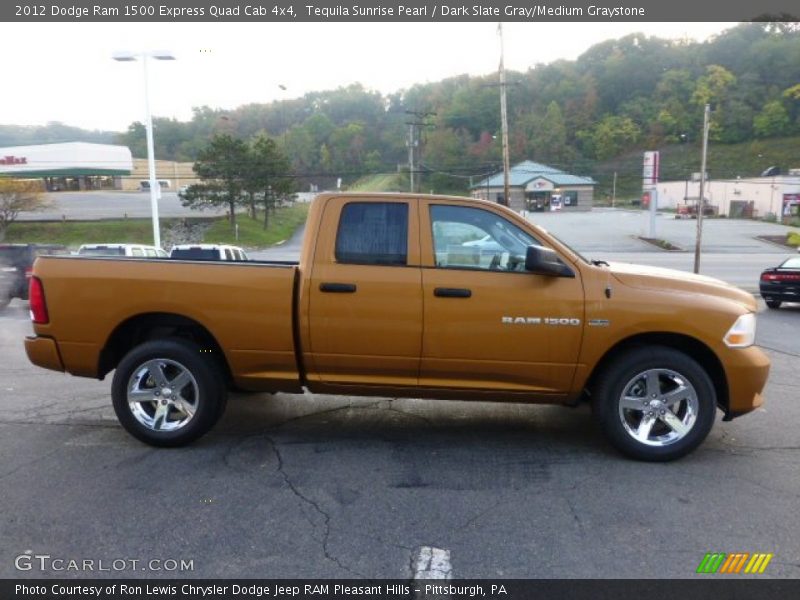 Tequila Sunrise Pearl / Dark Slate Gray/Medium Graystone 2012 Dodge Ram 1500 Express Quad Cab 4x4