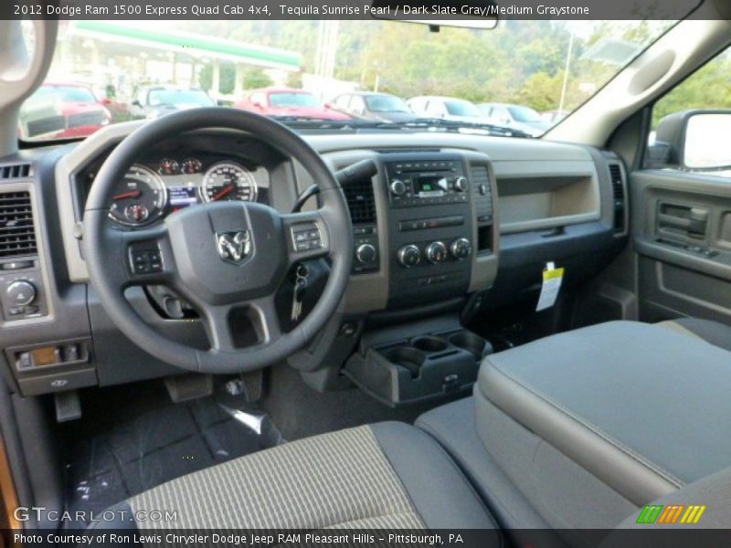 Dark Slate Gray/Medium Graystone Interior - 2012 Ram 1500 Express Quad Cab 4x4 