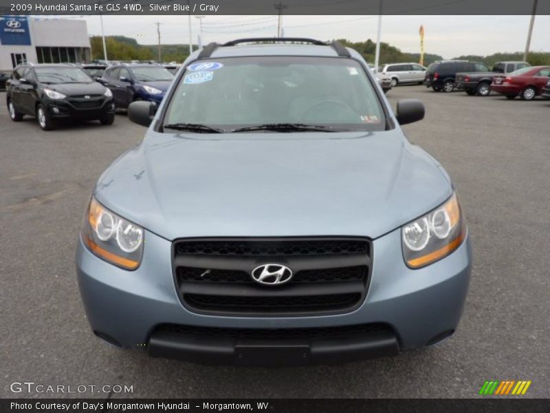 Silver Blue / Gray 2009 Hyundai Santa Fe GLS 4WD