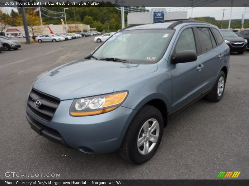 Silver Blue / Gray 2009 Hyundai Santa Fe GLS 4WD
