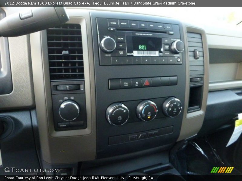 Tequila Sunrise Pearl / Dark Slate Gray/Medium Graystone 2012 Dodge Ram 1500 Express Quad Cab 4x4