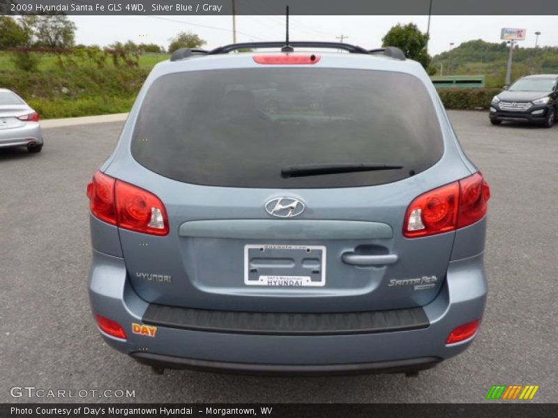 Silver Blue / Gray 2009 Hyundai Santa Fe GLS 4WD