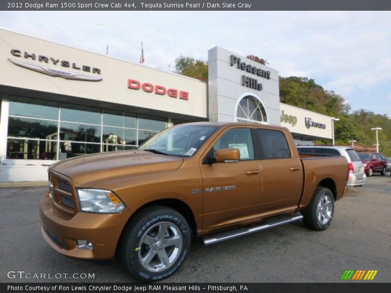 Tequila Sunrise Pearl / Dark Slate Gray 2012 Dodge Ram 1500 Sport Crew Cab 4x4