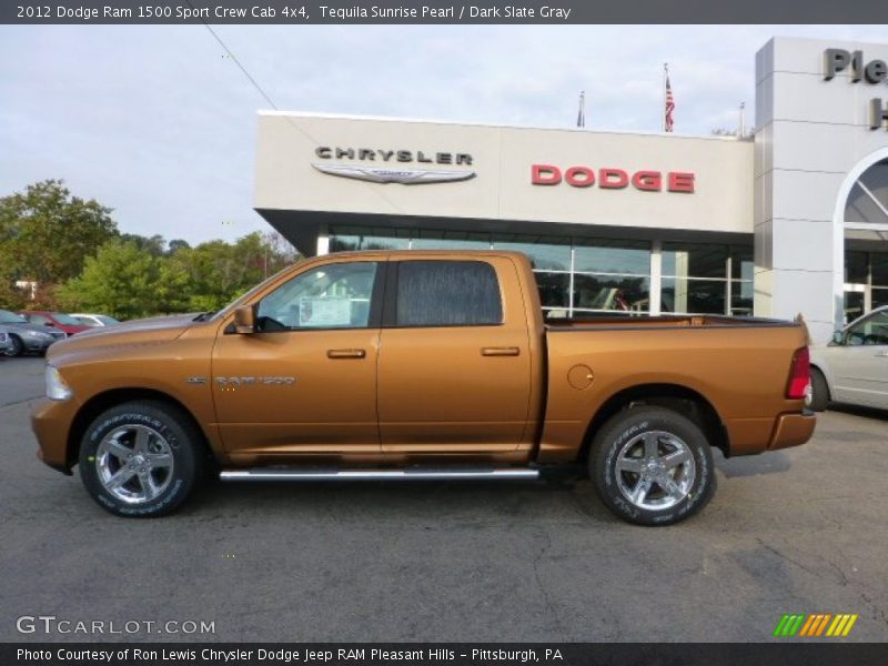 Tequila Sunrise Pearl / Dark Slate Gray 2012 Dodge Ram 1500 Sport Crew Cab 4x4
