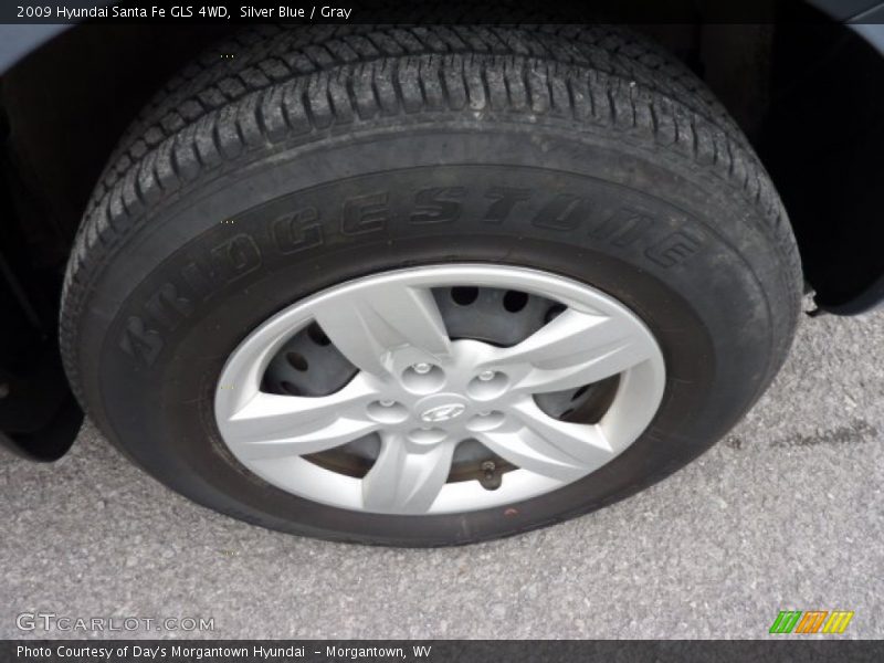 Silver Blue / Gray 2009 Hyundai Santa Fe GLS 4WD