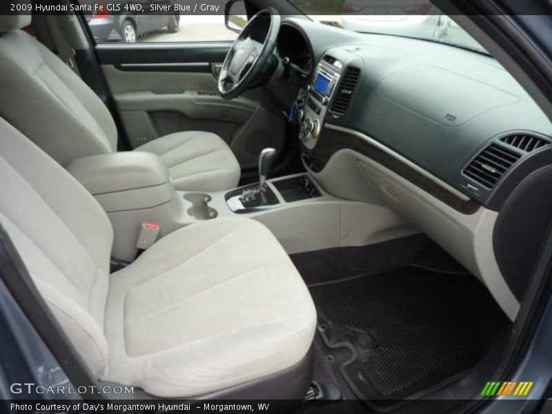 Silver Blue / Gray 2009 Hyundai Santa Fe GLS 4WD