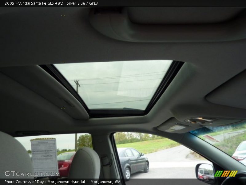 Silver Blue / Gray 2009 Hyundai Santa Fe GLS 4WD