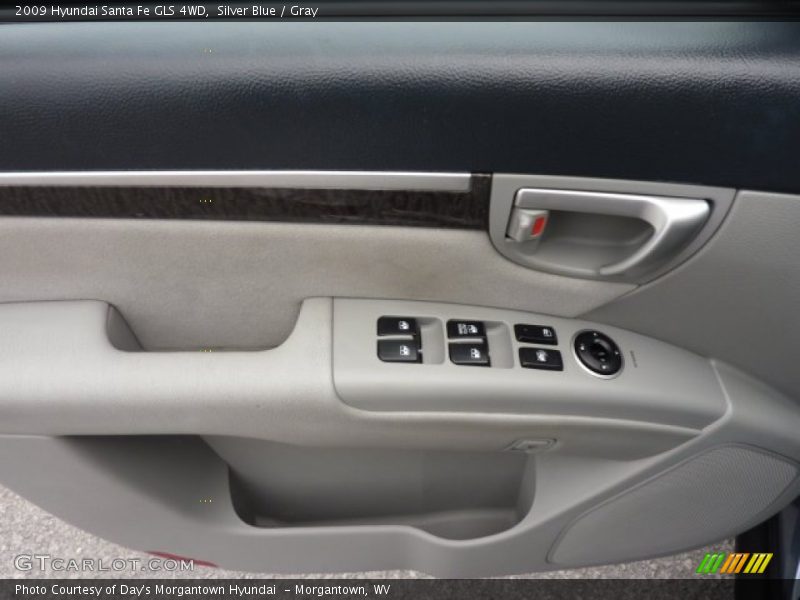Silver Blue / Gray 2009 Hyundai Santa Fe GLS 4WD