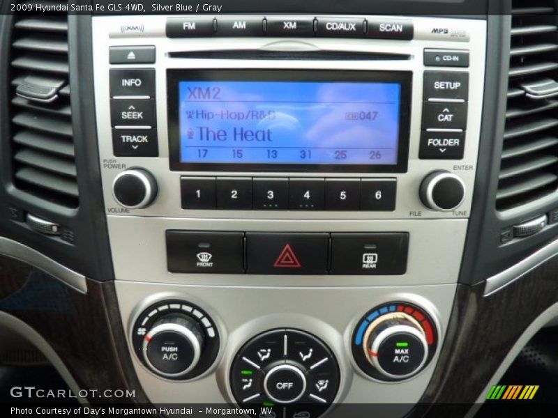 Silver Blue / Gray 2009 Hyundai Santa Fe GLS 4WD
