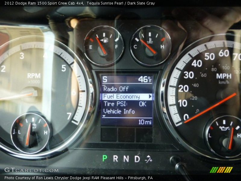Tequila Sunrise Pearl / Dark Slate Gray 2012 Dodge Ram 1500 Sport Crew Cab 4x4
