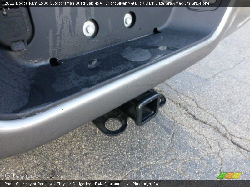 Bright Silver Metallic / Dark Slate Gray/Medium Graystone 2012 Dodge Ram 1500 Outdoorsman Quad Cab 4x4