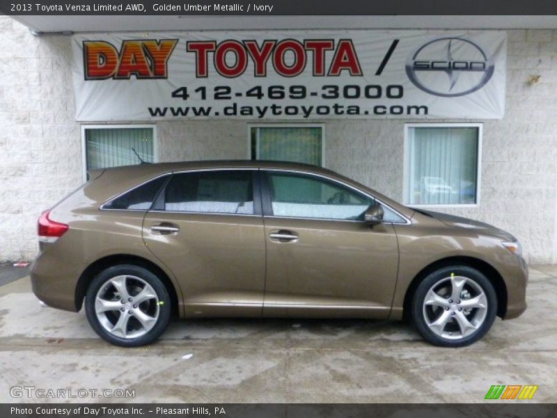 Golden Umber Metallic / Ivory 2013 Toyota Venza Limited AWD