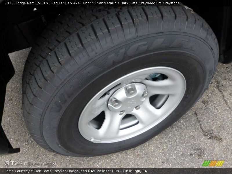 Bright Silver Metallic / Dark Slate Gray/Medium Graystone 2012 Dodge Ram 1500 ST Regular Cab 4x4
