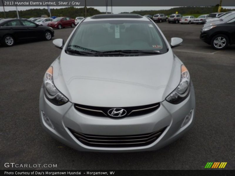 Silver / Gray 2013 Hyundai Elantra Limited