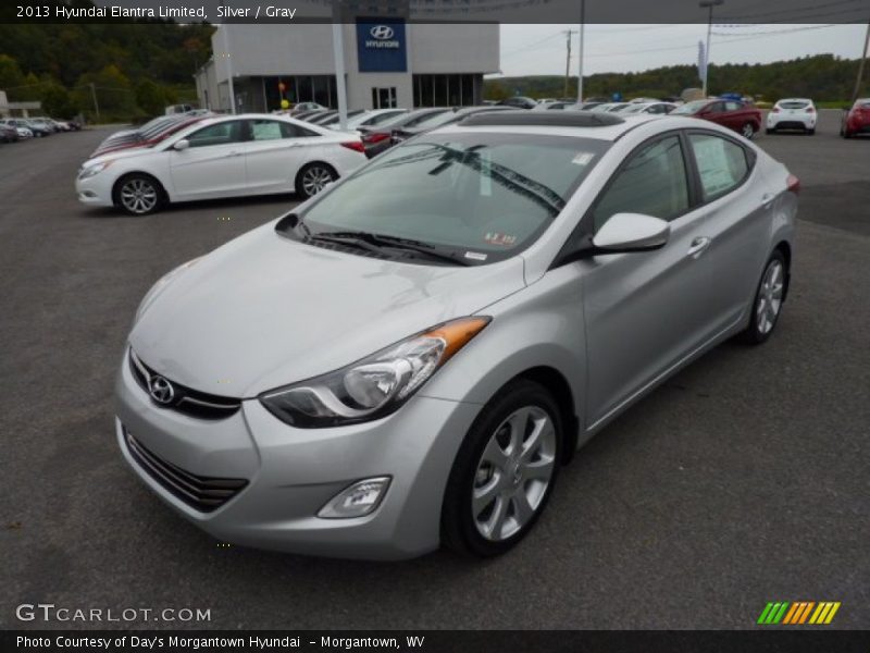 Silver / Gray 2013 Hyundai Elantra Limited