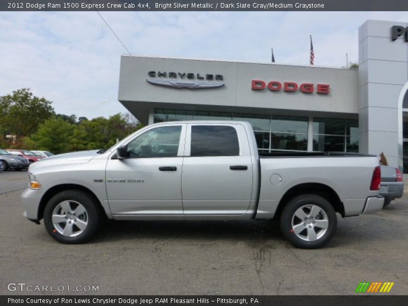 Bright Silver Metallic / Dark Slate Gray/Medium Graystone 2012 Dodge Ram 1500 Express Crew Cab 4x4