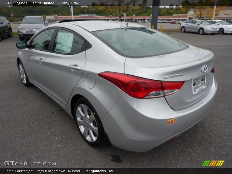 Silver / Gray 2013 Hyundai Elantra Limited
