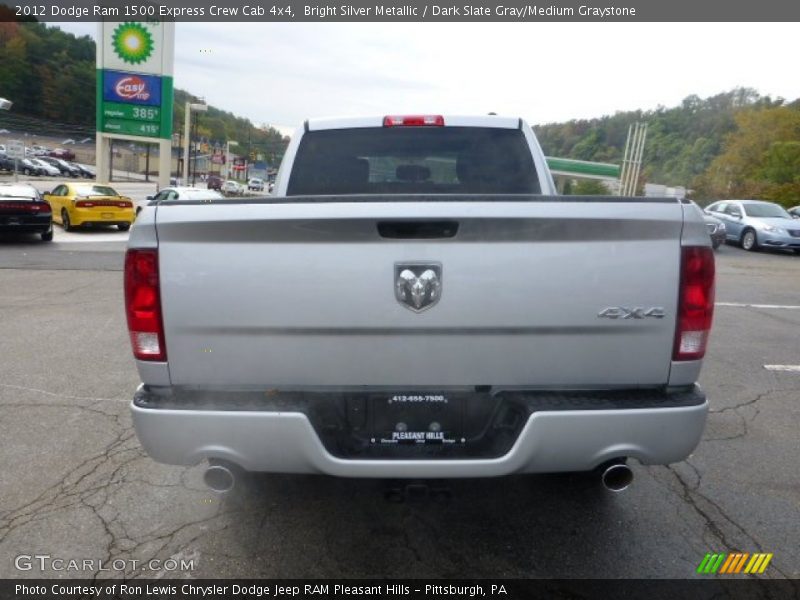 Bright Silver Metallic / Dark Slate Gray/Medium Graystone 2012 Dodge Ram 1500 Express Crew Cab 4x4