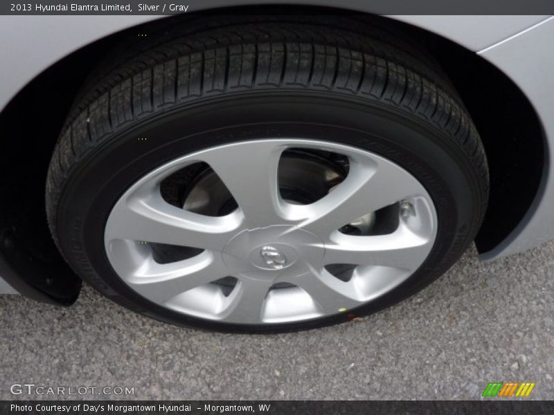Silver / Gray 2013 Hyundai Elantra Limited