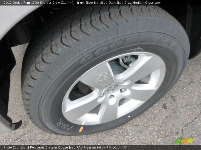 Bright Silver Metallic / Dark Slate Gray/Medium Graystone 2012 Dodge Ram 1500 Express Crew Cab 4x4
