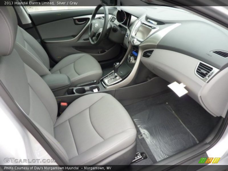 Silver / Gray 2013 Hyundai Elantra Limited