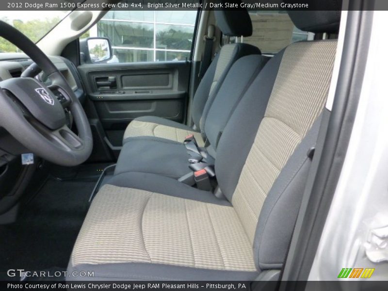 Bright Silver Metallic / Dark Slate Gray/Medium Graystone 2012 Dodge Ram 1500 Express Crew Cab 4x4