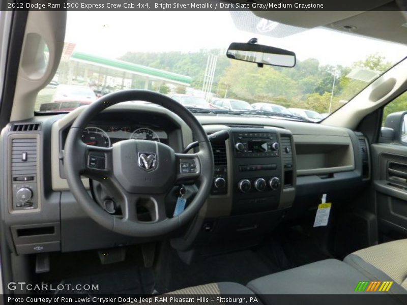 Bright Silver Metallic / Dark Slate Gray/Medium Graystone 2012 Dodge Ram 1500 Express Crew Cab 4x4