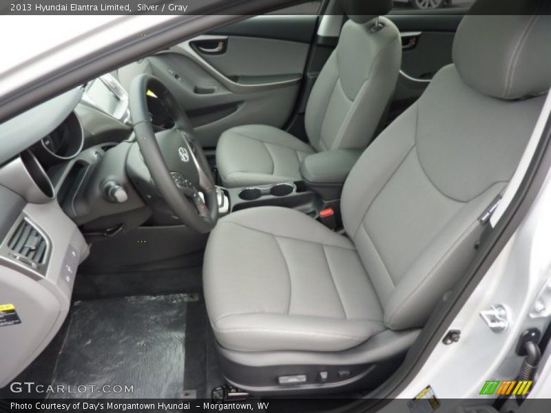 Silver / Gray 2013 Hyundai Elantra Limited