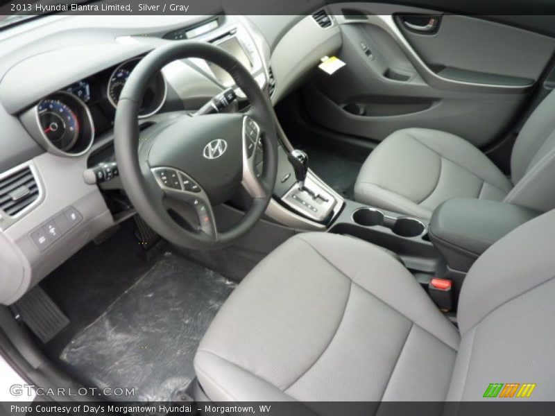 Silver / Gray 2013 Hyundai Elantra Limited