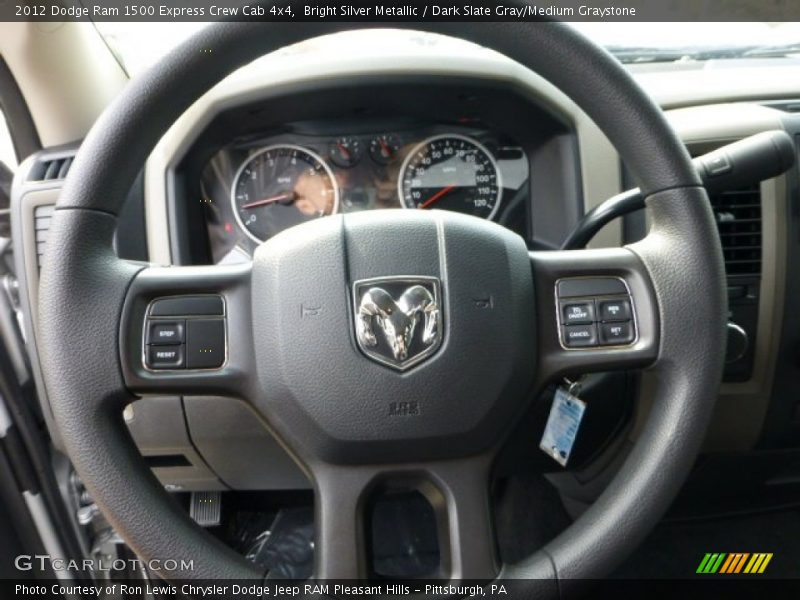 Bright Silver Metallic / Dark Slate Gray/Medium Graystone 2012 Dodge Ram 1500 Express Crew Cab 4x4