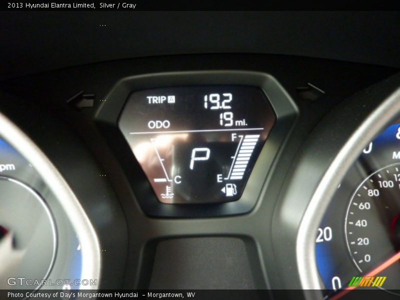 Silver / Gray 2013 Hyundai Elantra Limited
