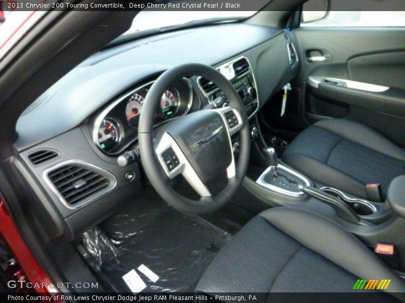 Deep Cherry Red Crystal Pearl / Black 2013 Chrysler 200 Touring Convertible