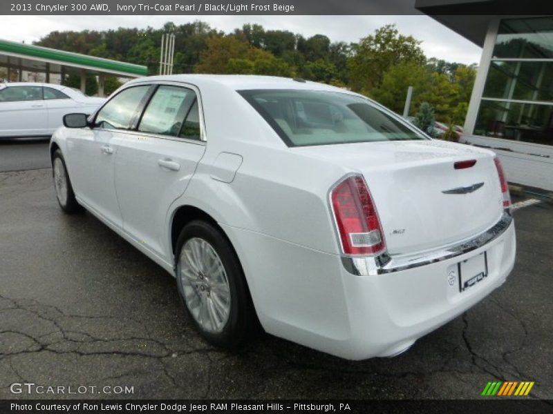 Ivory Tri-Coat Pearl / Black/Light Frost Beige 2013 Chrysler 300 AWD