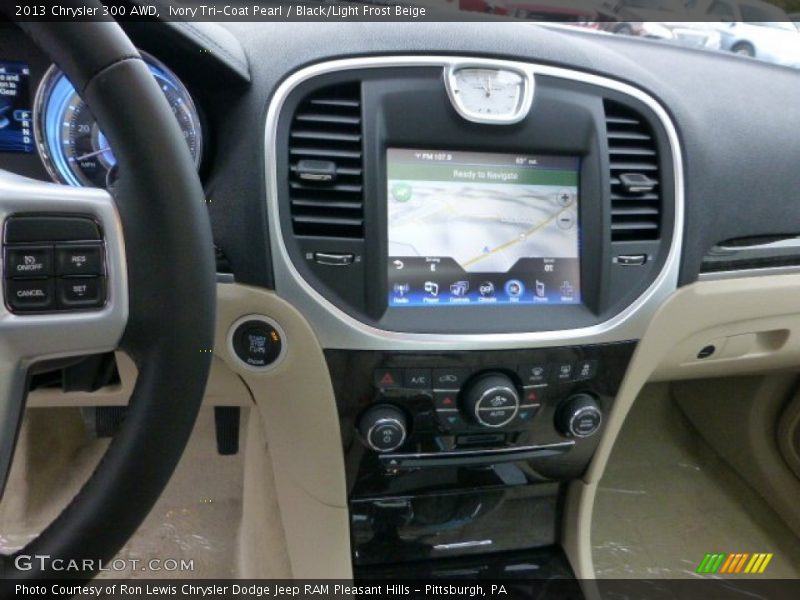 Ivory Tri-Coat Pearl / Black/Light Frost Beige 2013 Chrysler 300 AWD