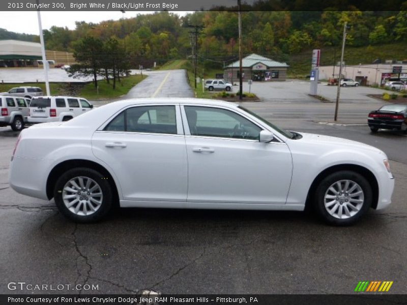 Bright White / Black/Light Frost Beige 2013 Chrysler 300